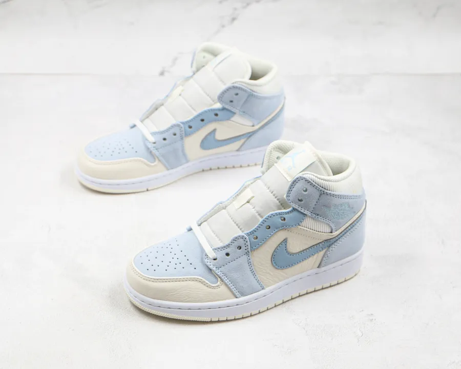 Air Jordan 1 Sail Light Blue  Mid Se