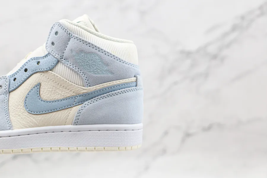 Air Jordan 1 Sail Light Blue  Mid Se