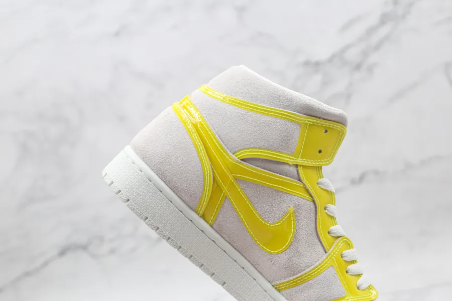 Wmns Air Jordan 1 Mid Lx Off White Opti Yellow 