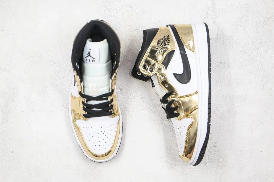 Air Jordan 1 Mid Metallic Gold