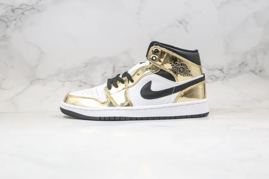 Air Jordan 1 Mid Metallic Gold