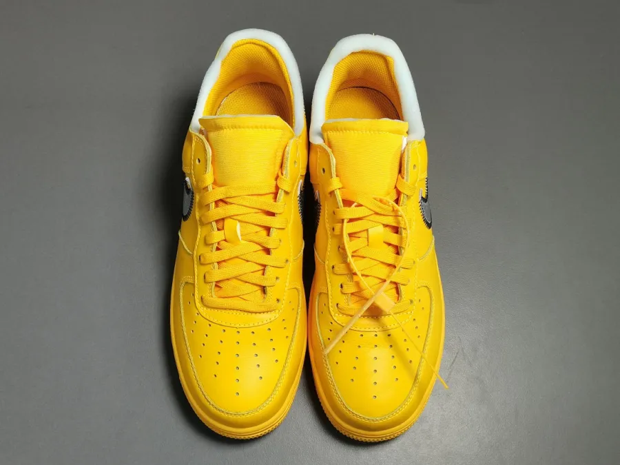 Off-White X Air Force 1 Low Lemonade  University Gold