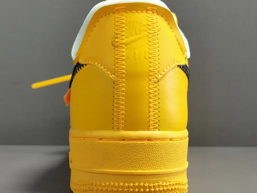 Off-White X Air Force 1 Low Lemonade  University Gold