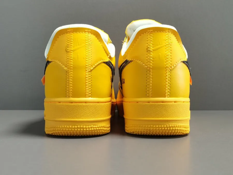 Off-White X Air Force 1 Low Lemonade  University Gold