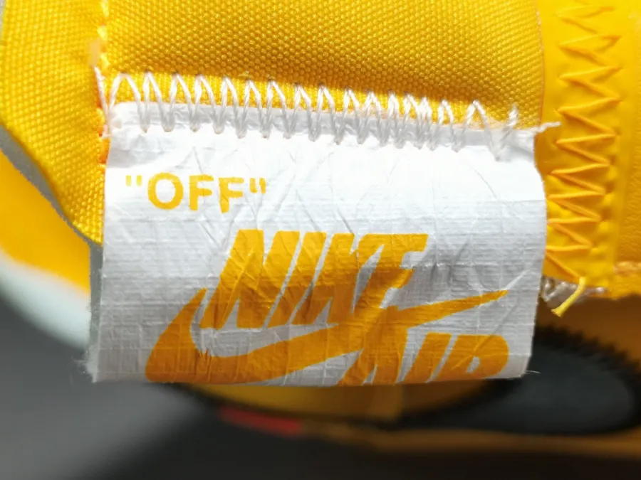 Off-White X Air Force 1 Low Lemonade  University Gold