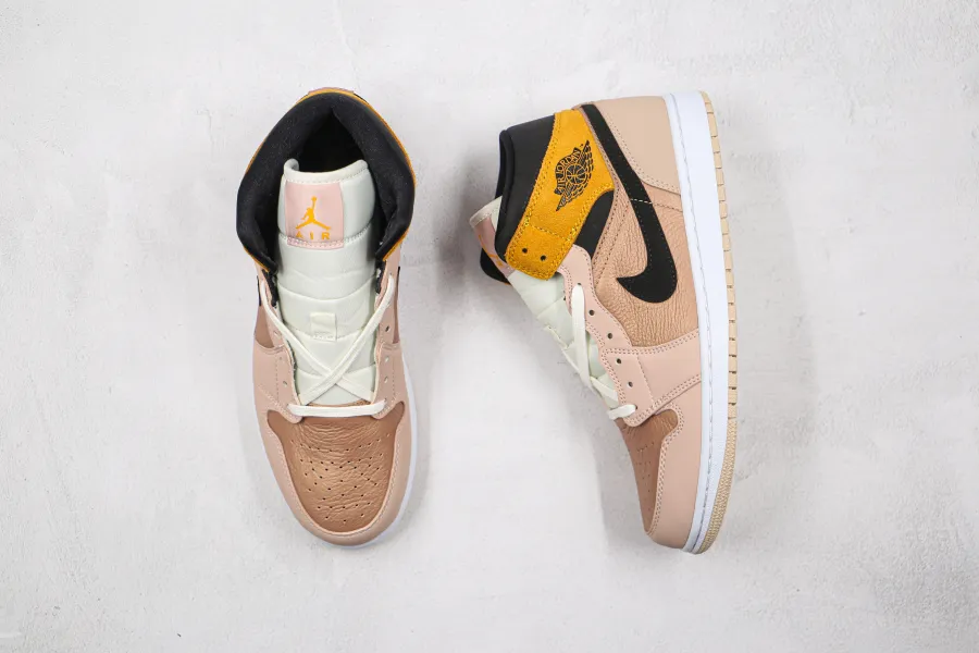 Wmns Air Jordan 1 Mid Se Particle Beige 