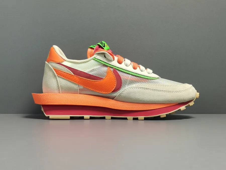 Clot X Sacai X Nike Ldwaffle Orange Blaze