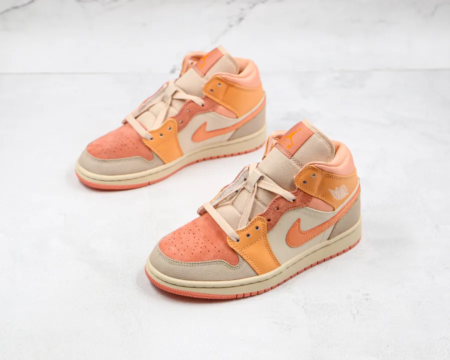 Air Jordan 1 Apricot Orange Mid