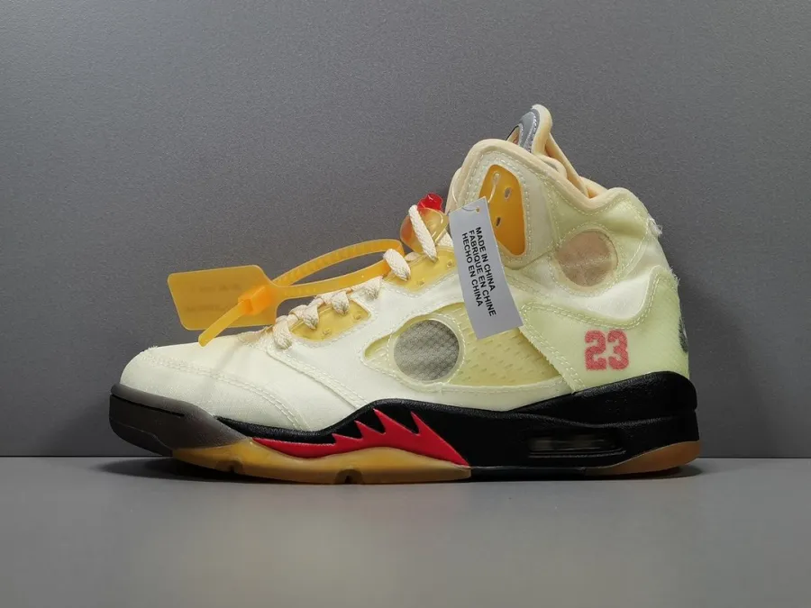 Off-White X Air Jordan 5 Sail