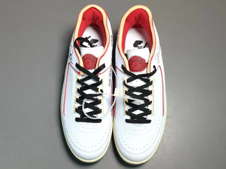 Off-White X Air Jordan 2 Low White Red