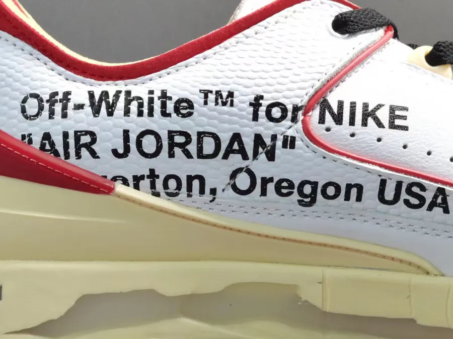 Off-White X Air Jordan 2 Low White Red