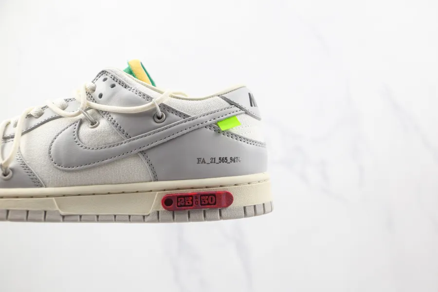 Off-White X Nike Dunk Low Lot 25 