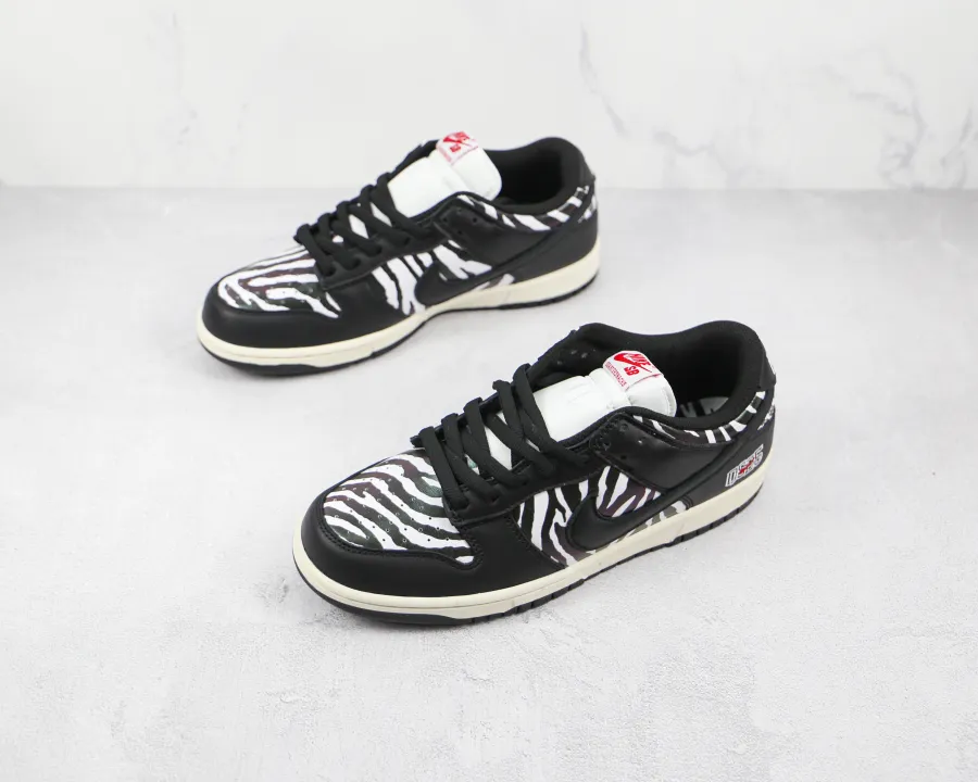 Quartersnacks X Nike Sb Dunk Low Zebra