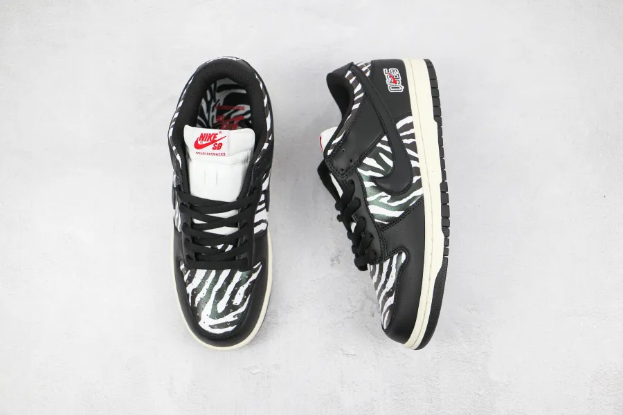 Quartersnacks X Nike Sb Dunk Low Zebra