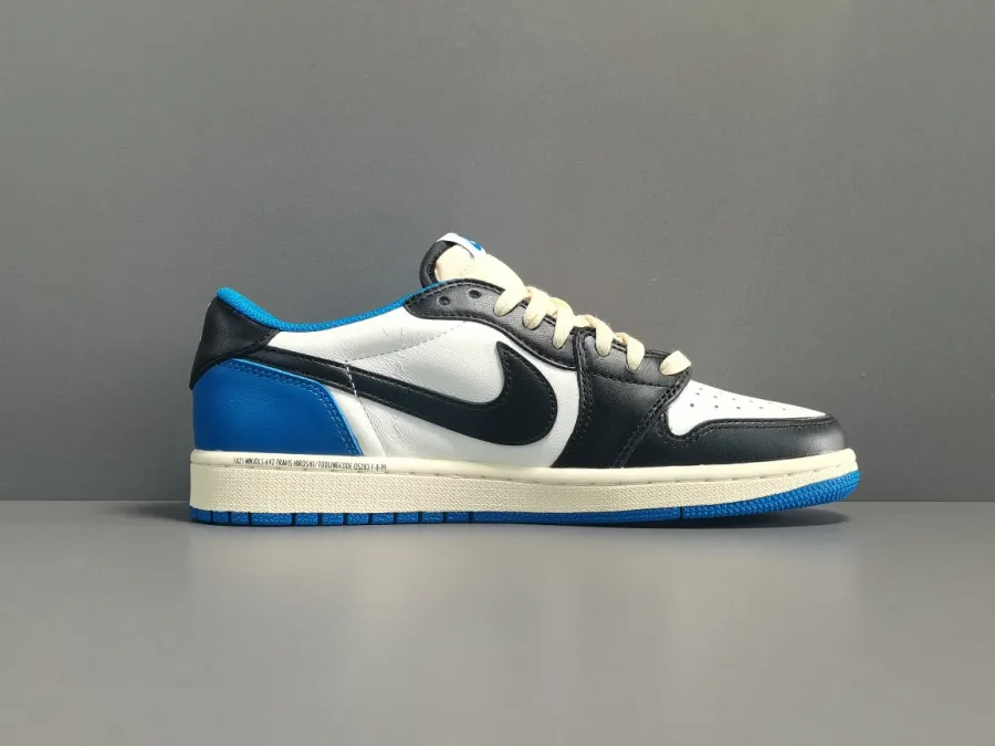 Travis Scott X Fragment X Air Jordan 1 Low Og White