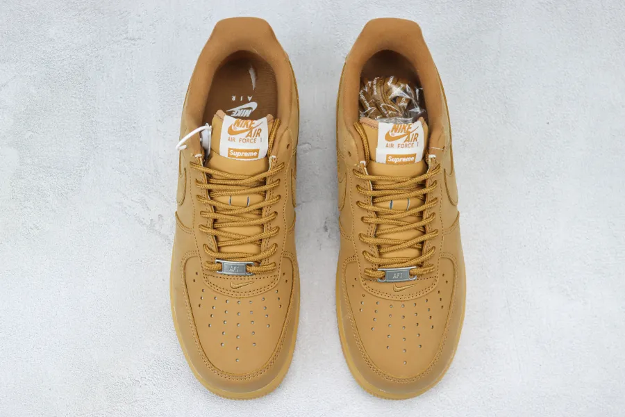 Supreme X Air Force 1 Low Sp Box Logo - Wheat 