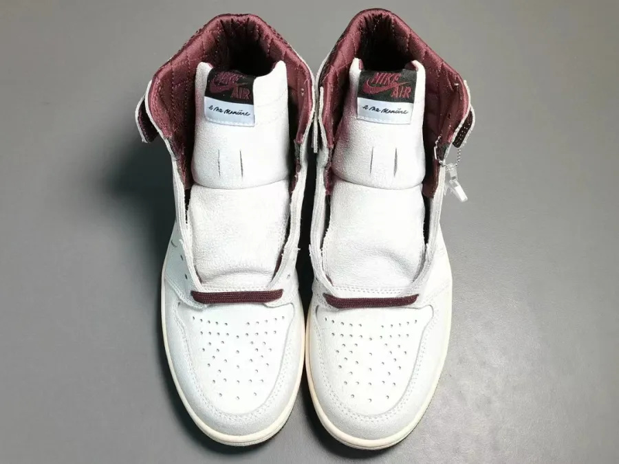 A Ma Maniere X Jordan 1 High Burgundy Crush