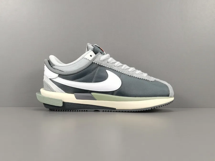 Sacai Nike Zoom Cortez White Grey