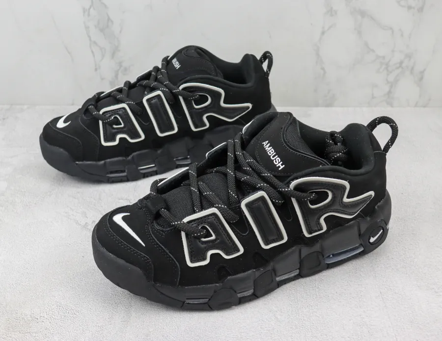 Ambush X Air More Uptempo Low Black 