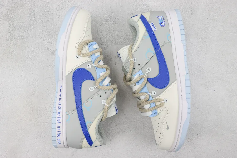 Nike Low Gs Lvory Hyper Royal 