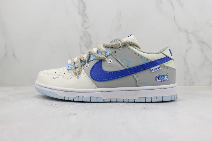 Nike Low Gs Lvory Hyper Royal 